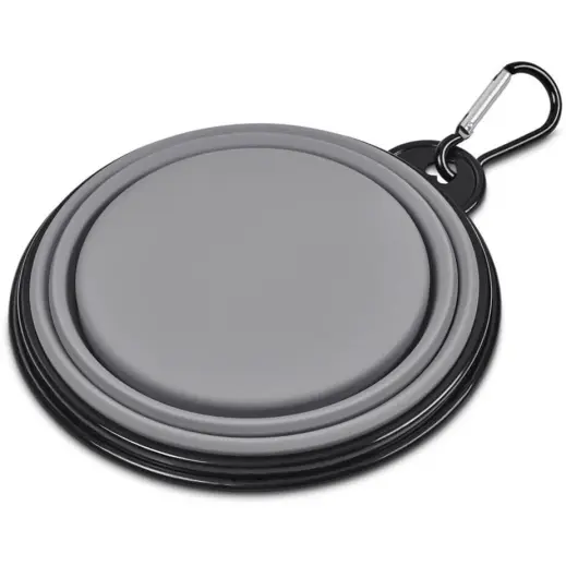 Altitude Poppy Collapsible Silicone Pet Bowl Flat